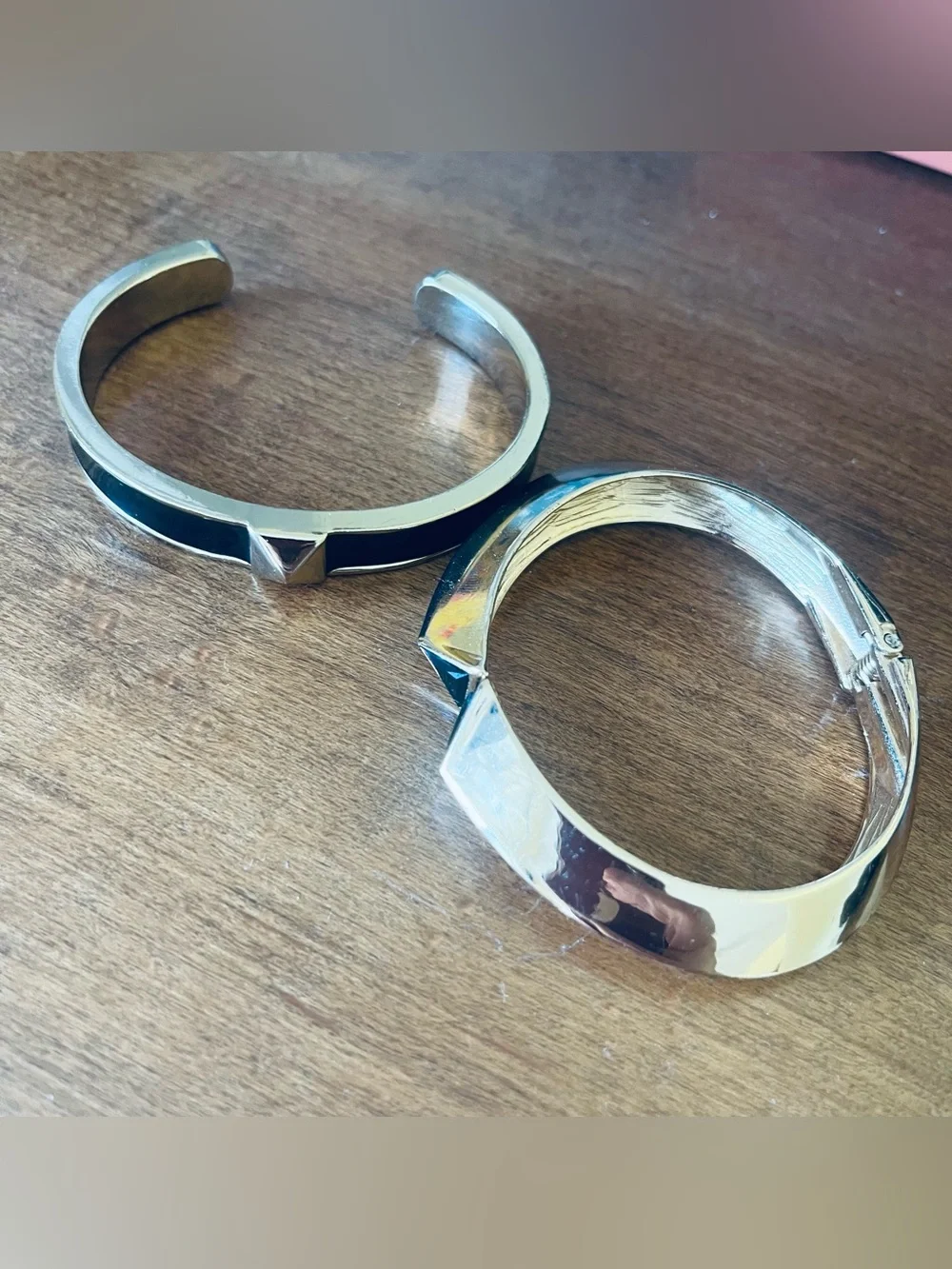 Statement bundle of Art Deco Inspired Geometric Bangle Set